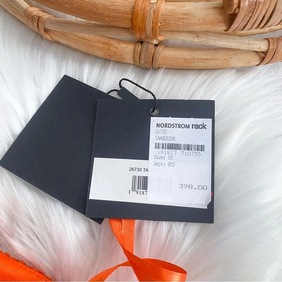 Mac Duggal 26730 Sequined One Shoulder Cut Out Gown Dress Tangerine Orange 10 - Picture 13 of 16